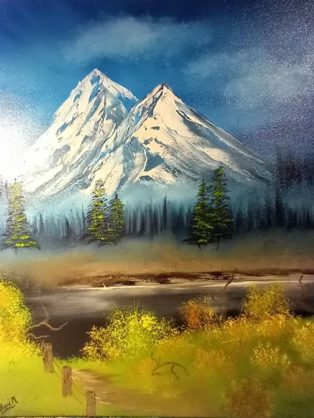 Snowy Mountain Peaks