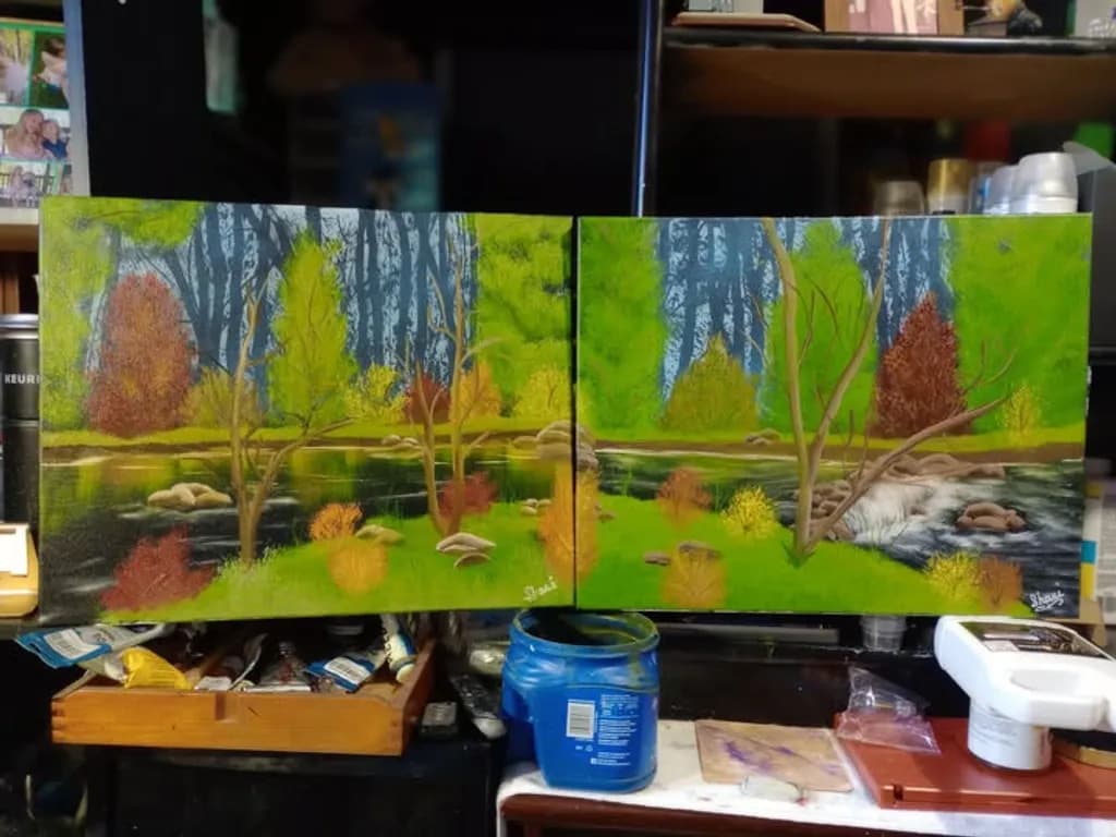 Forest River Scene
