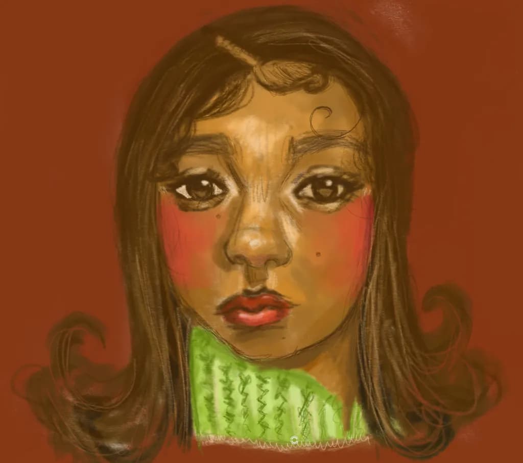 Pensive Gaze Portrait
