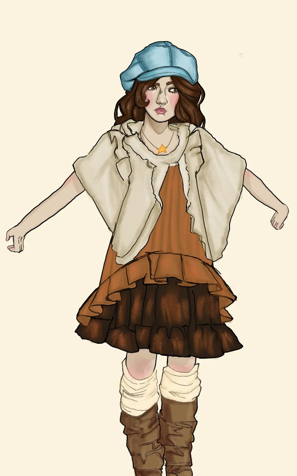 Layered Autumn Dress