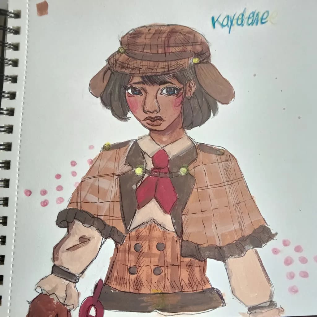 Plaid Detective Girl
