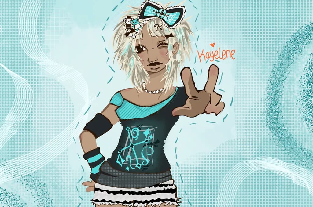 Digital Girl Gesture