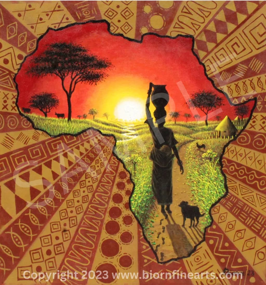 African Sunset Path
