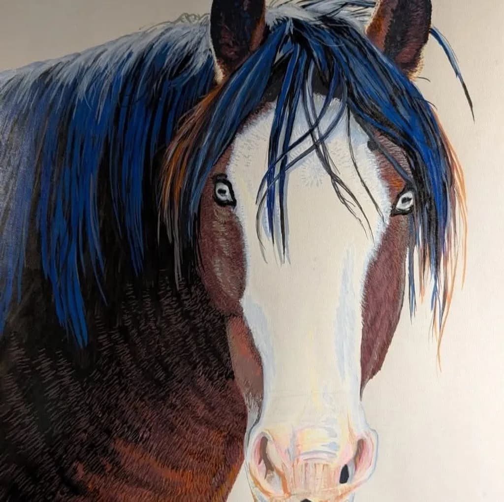 Blue Mane Horse