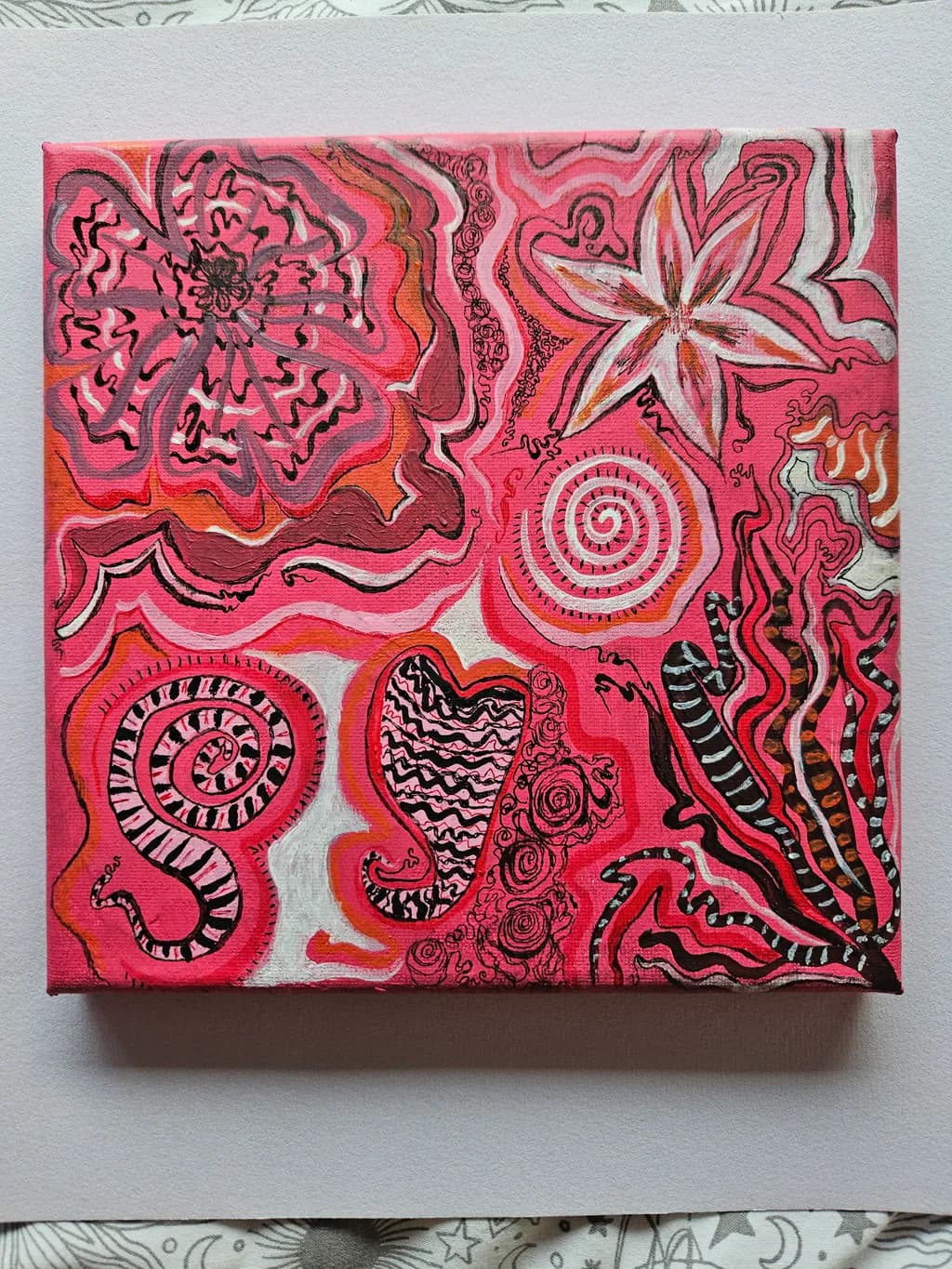 Floral Spirals Canvas