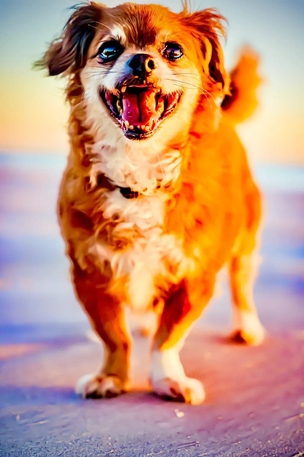 Playful Dog Outdoors