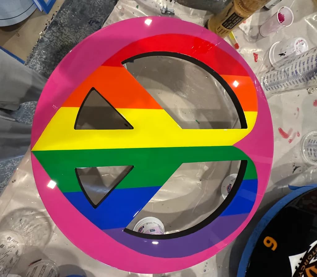 Rainbow Peace Sign