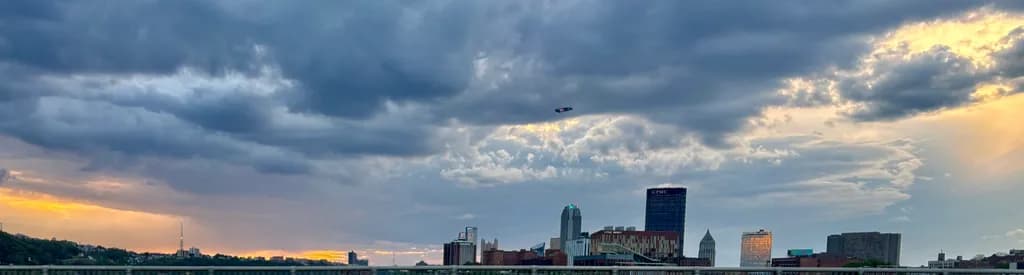 Sunset Cityscape Skyline