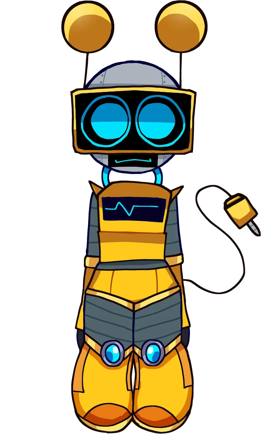 Yellow Robot Guardian