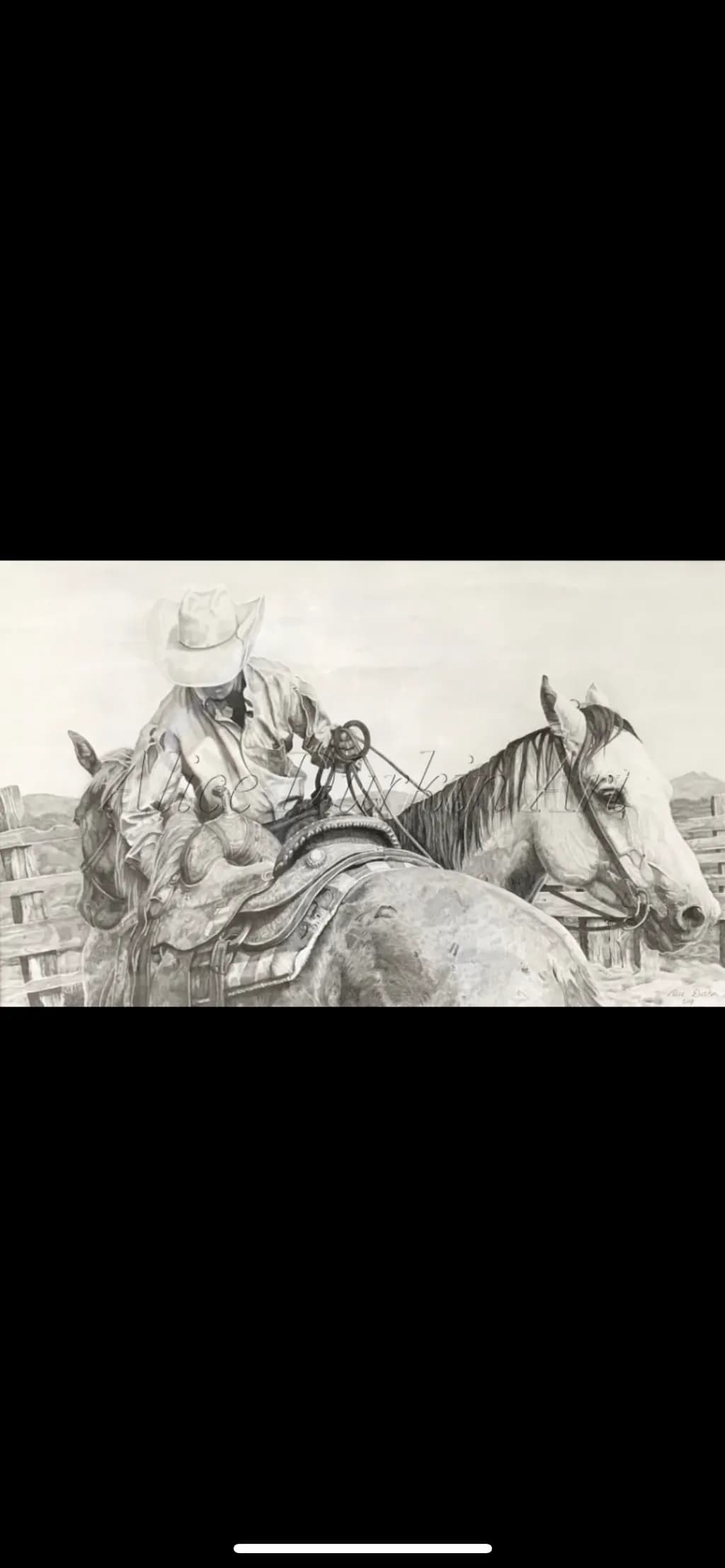 Cowboy with Horses