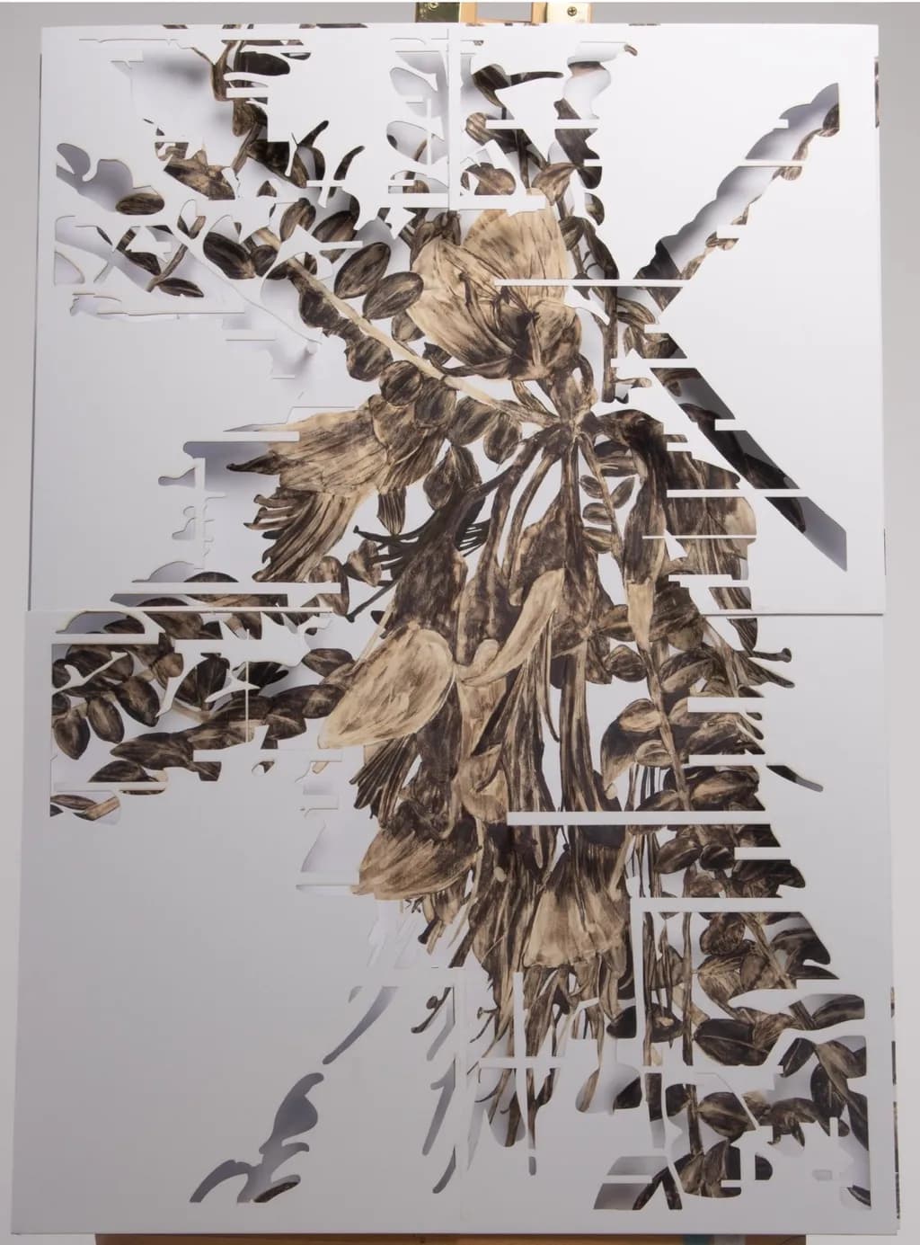 Layered Botanical Cutout