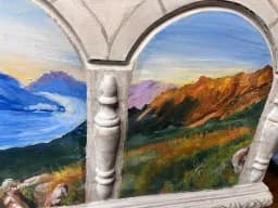 Mountain Light Through Arches