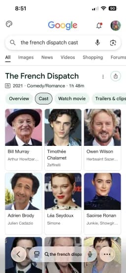 The French Dispatch Cast