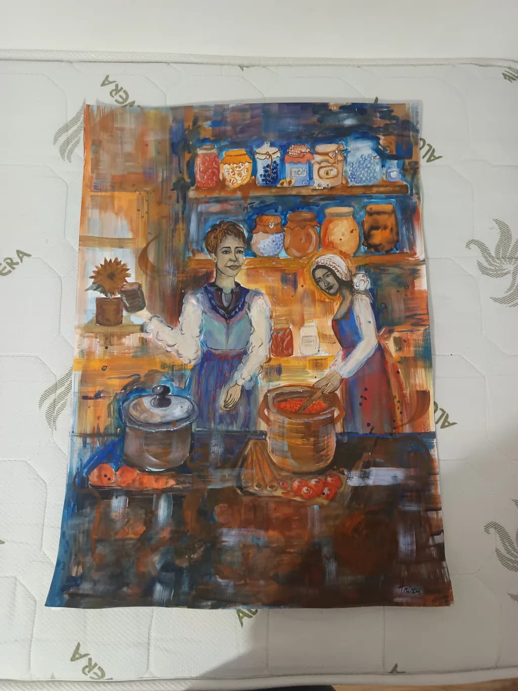 Kitchen Scene with Jars