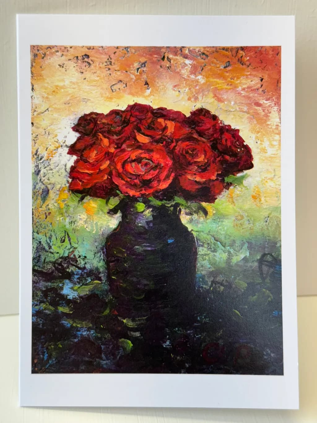 Red Roses Vase