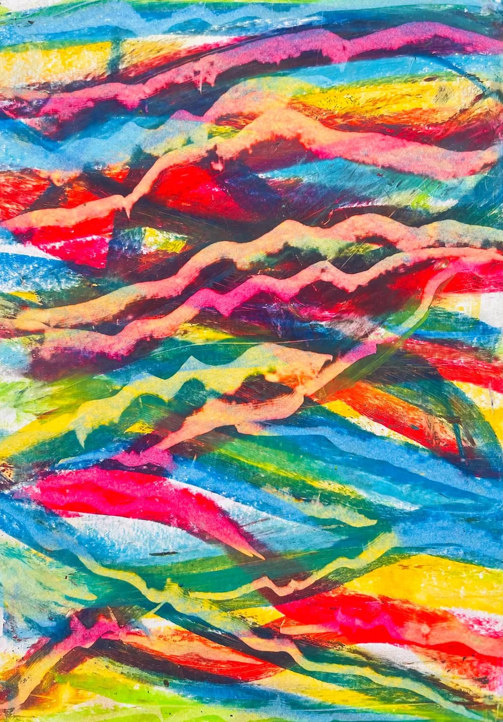 Colorful Mountain Waves