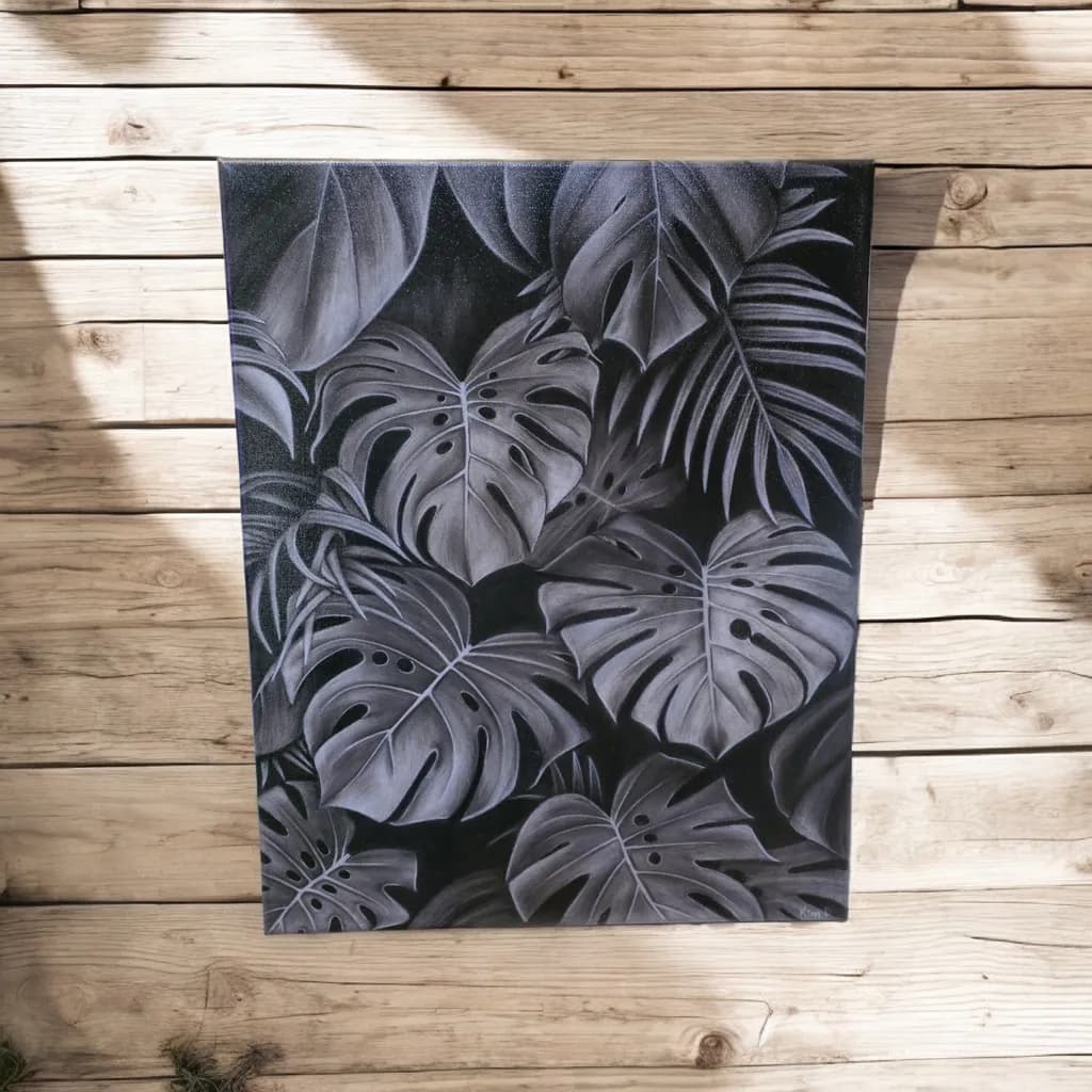Monstera Leaves Canvas