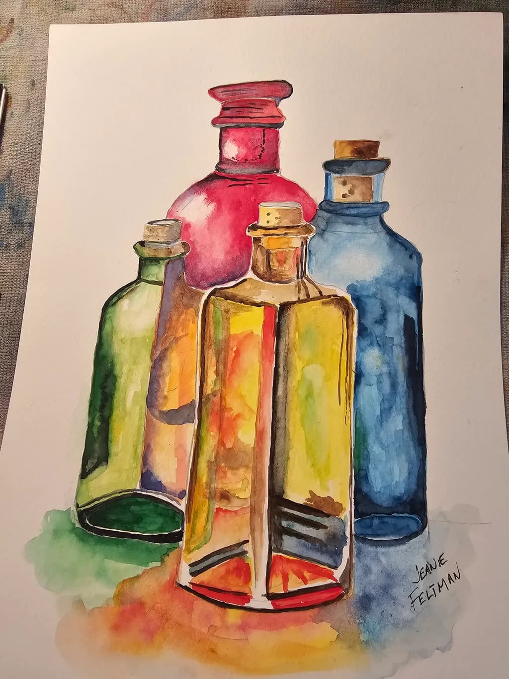 Colorful Glass Bottles