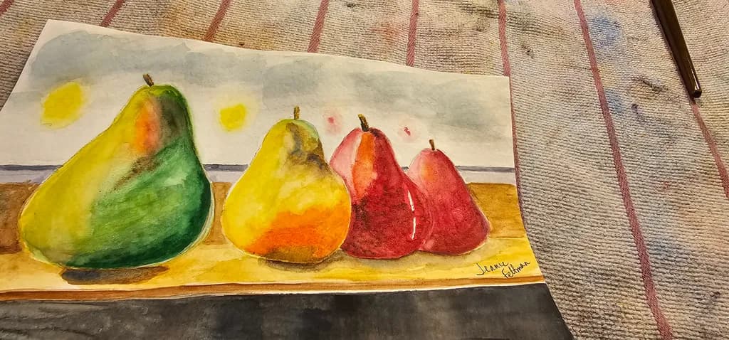 Colorful Pears Arrangement