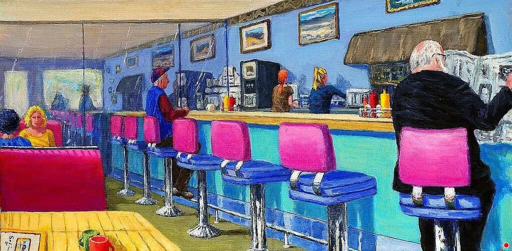Diner Counter Scene