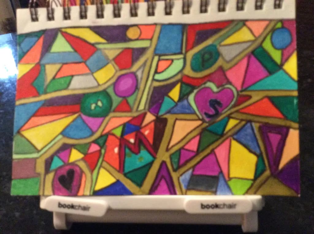 Colorful Geometric Maze