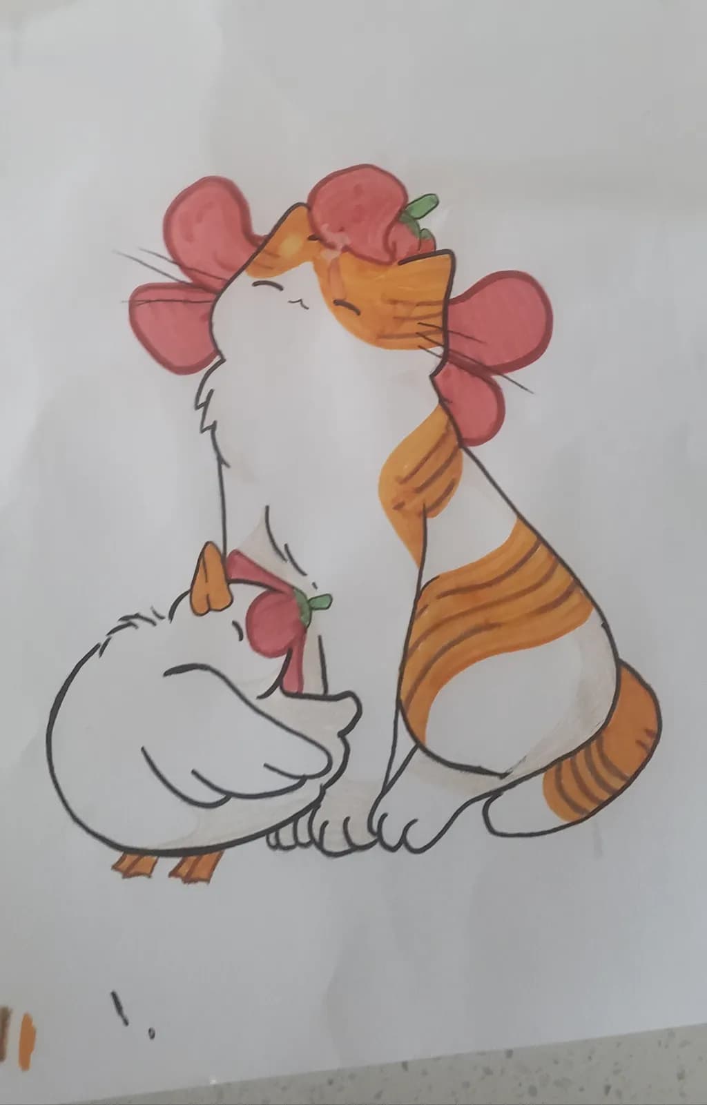 Cat and Chicken Companions