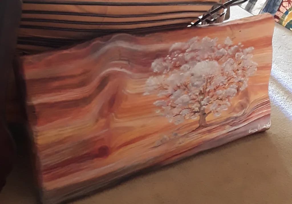 Abstract Wood Grain Tree