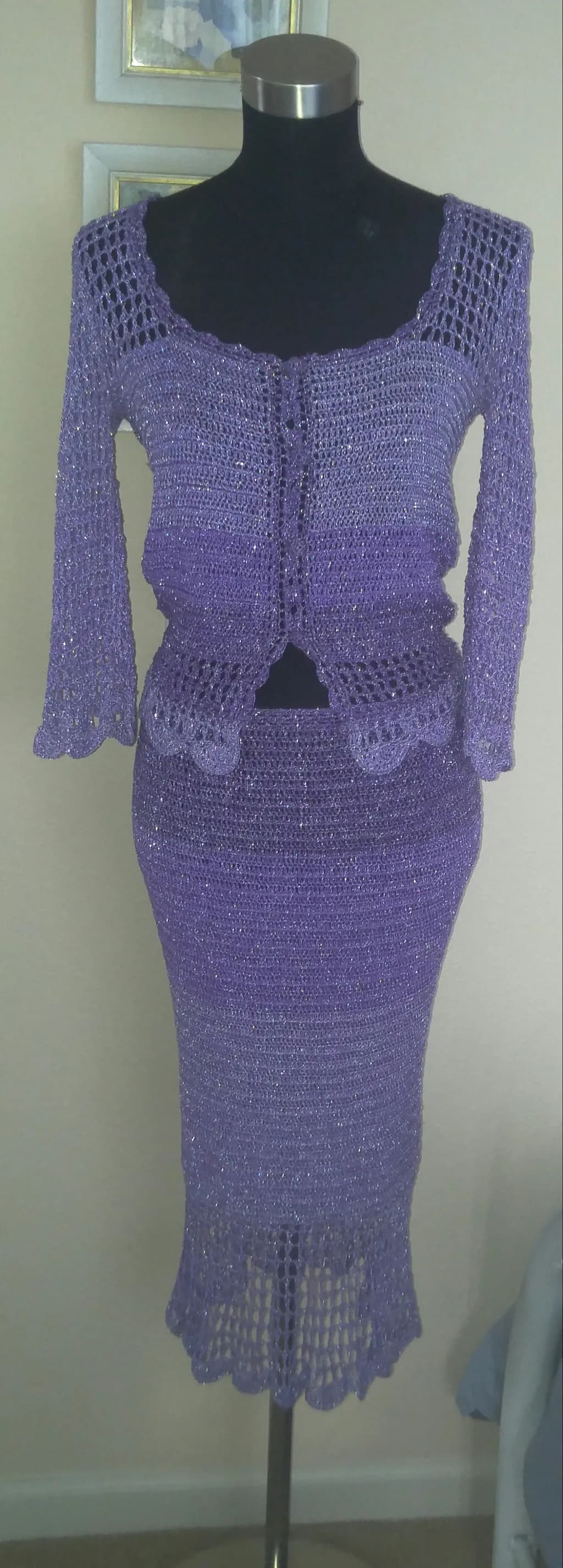 Crochet Purple Set