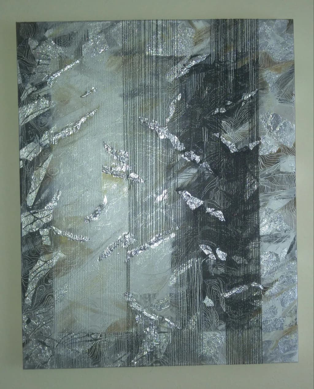Abstract Silver Layers
