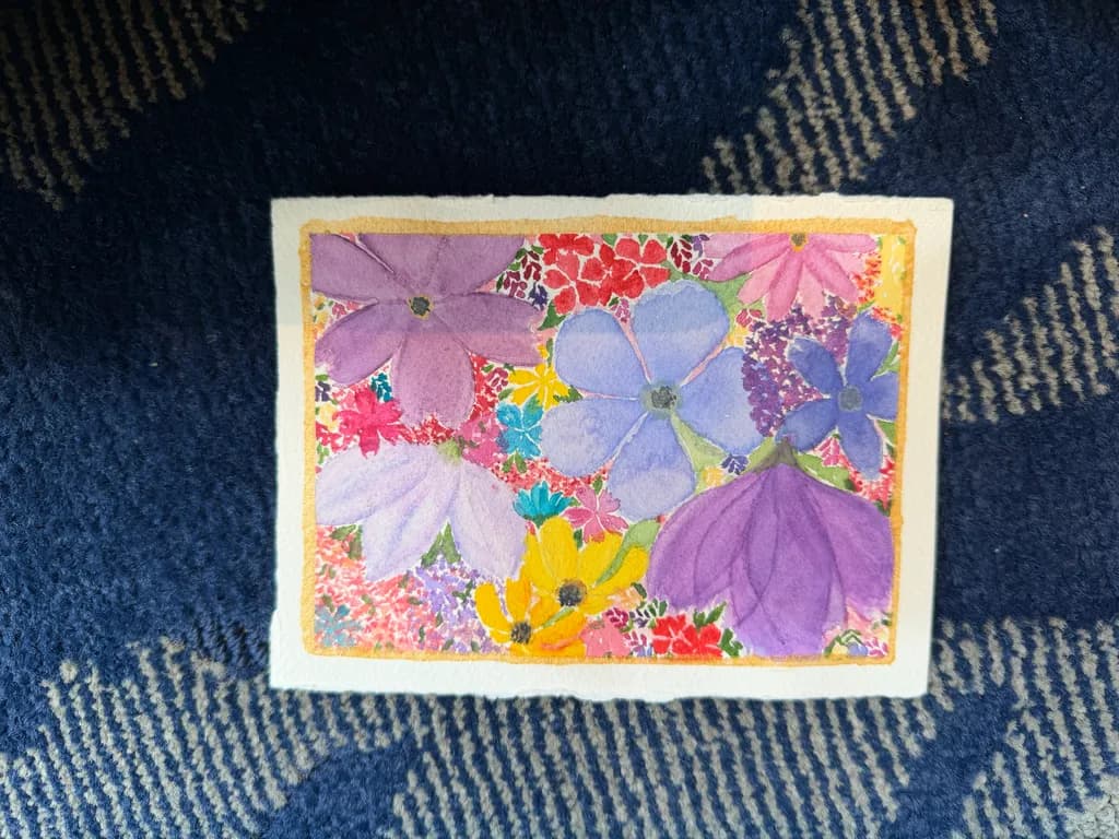 Colorful Floral Burst