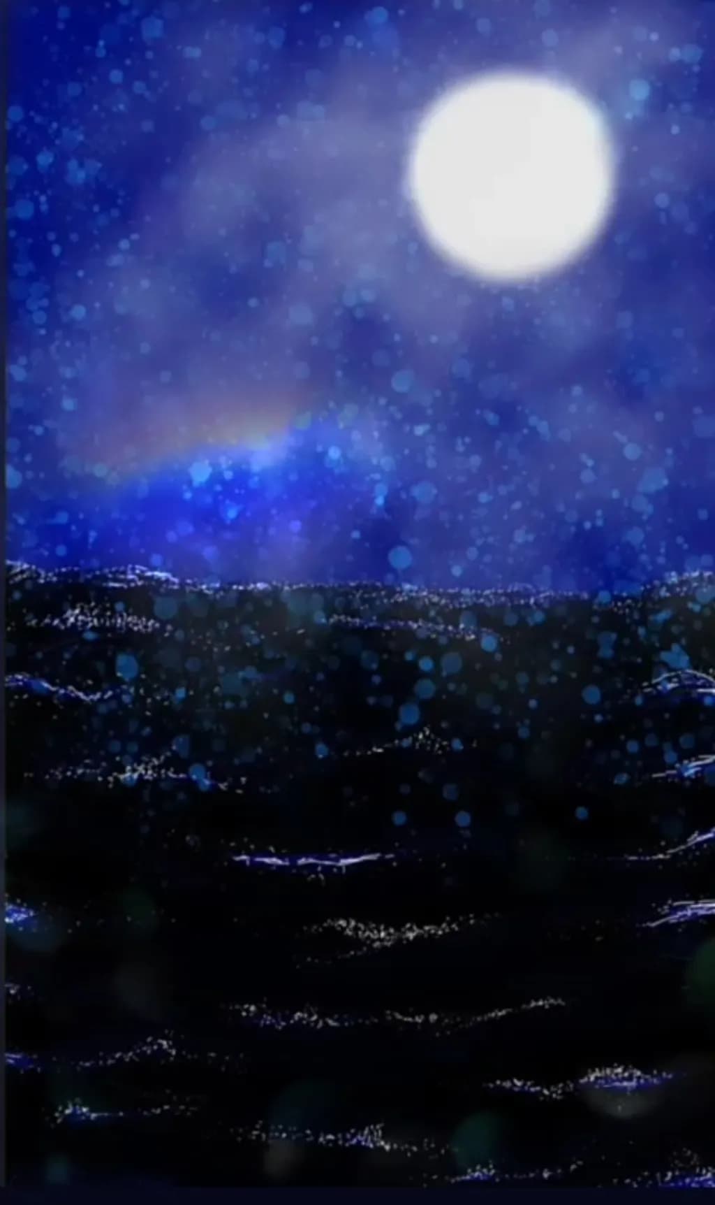Moonlit Ocean Night