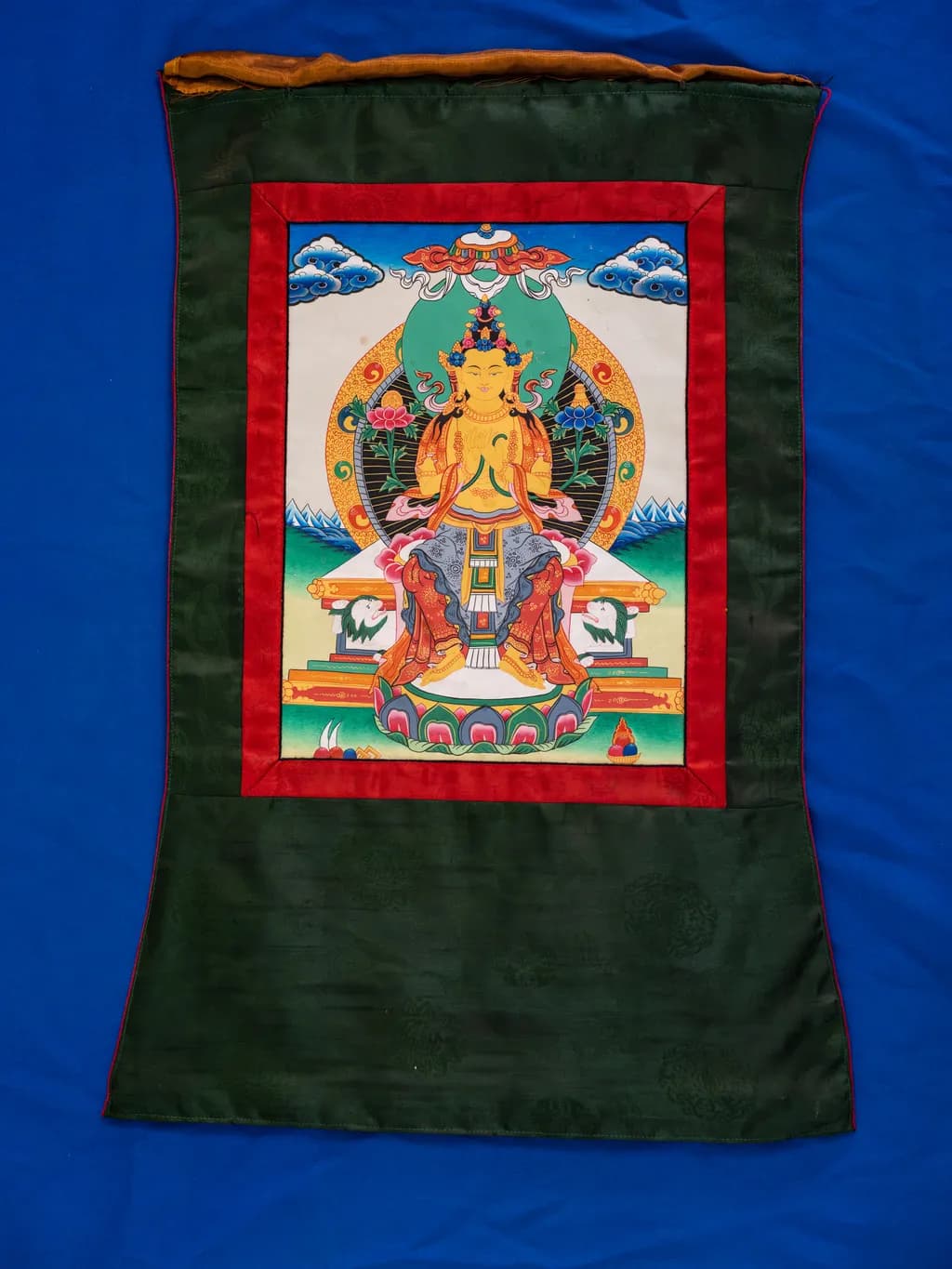 Pure hand-painted Maitreya Bodhisattva (Jampa Buddha) thangka