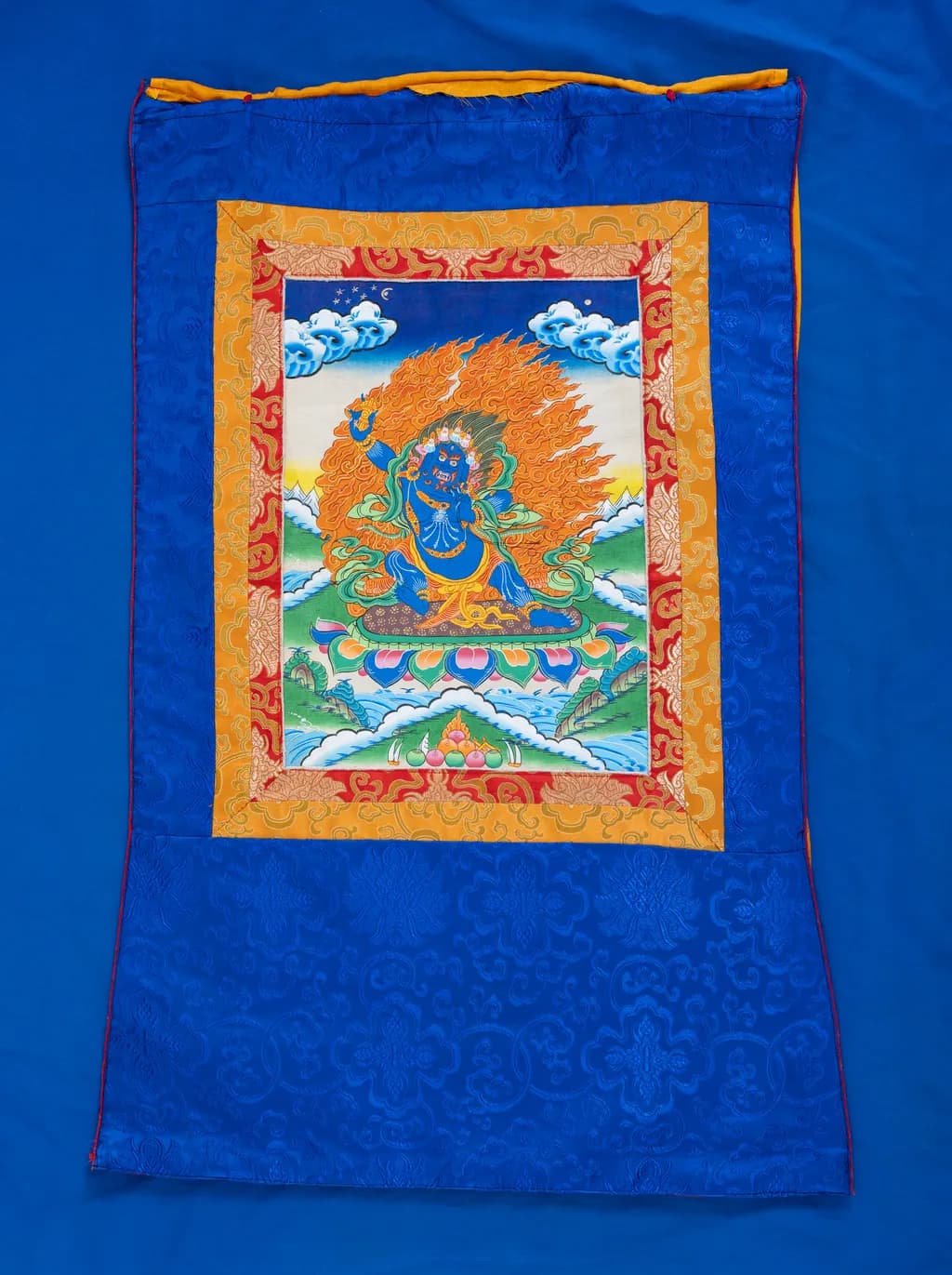 Pure hand-painted Vajra Hand Bodhisattva thangka