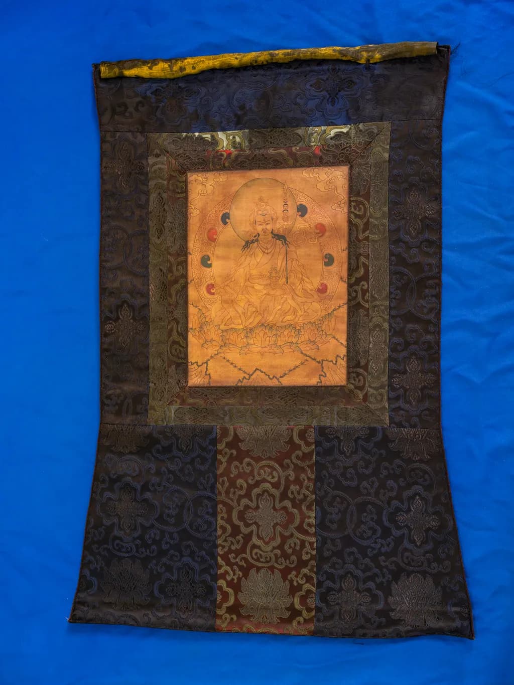 Old mine mud nasturtium peanut thangka