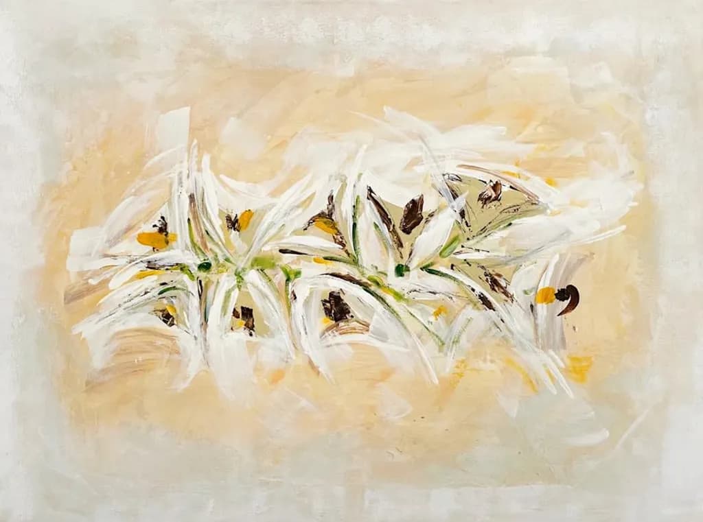 Lilies in Cream