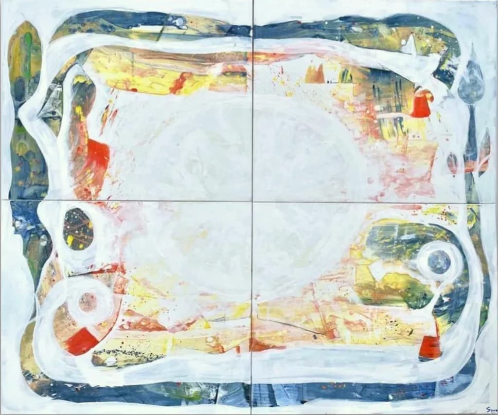 White Sun Allegory Tetraptych