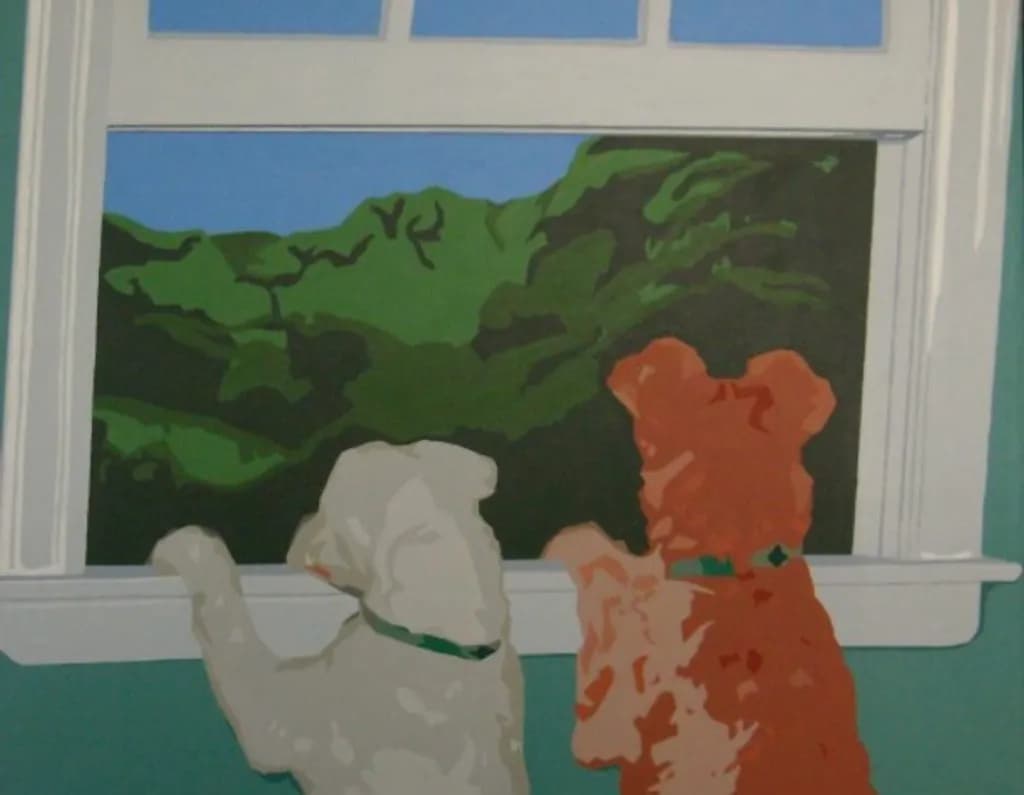 Dogs at Window