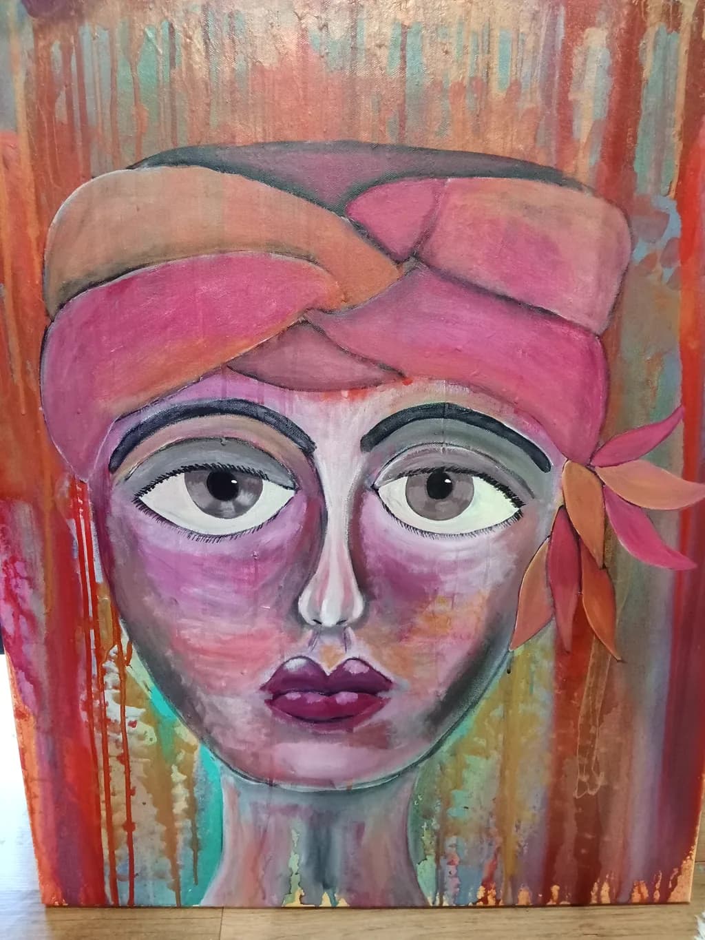 Abstract Portrait with Headscarf