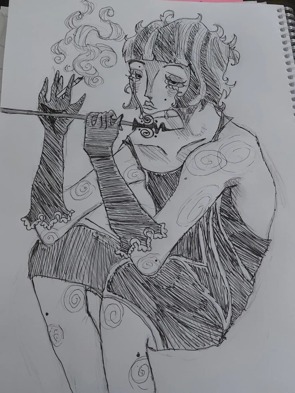 Smoking Flute Player