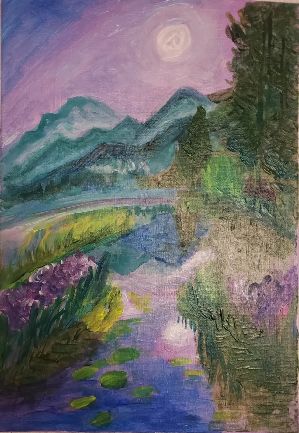 River Reflection with Mountains