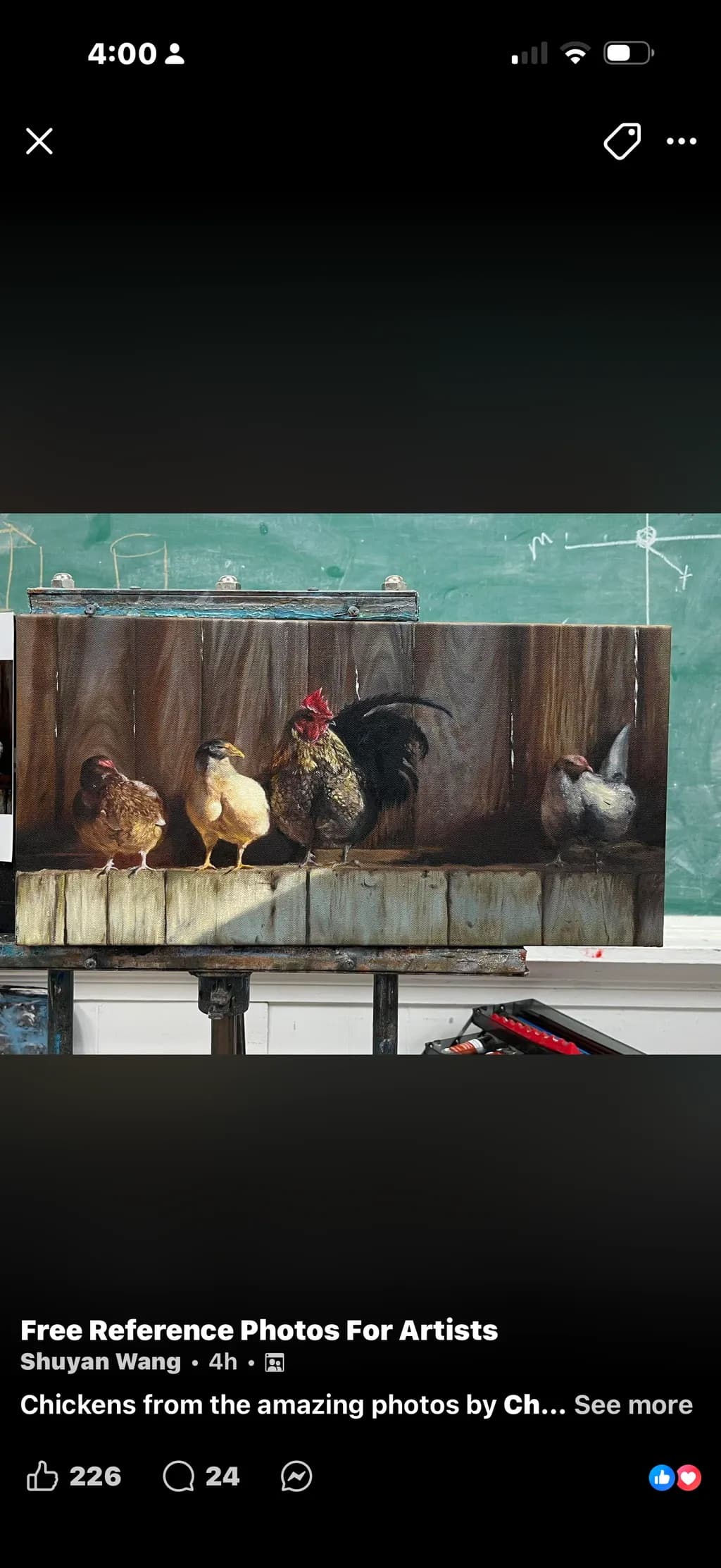 Rooster and Hens