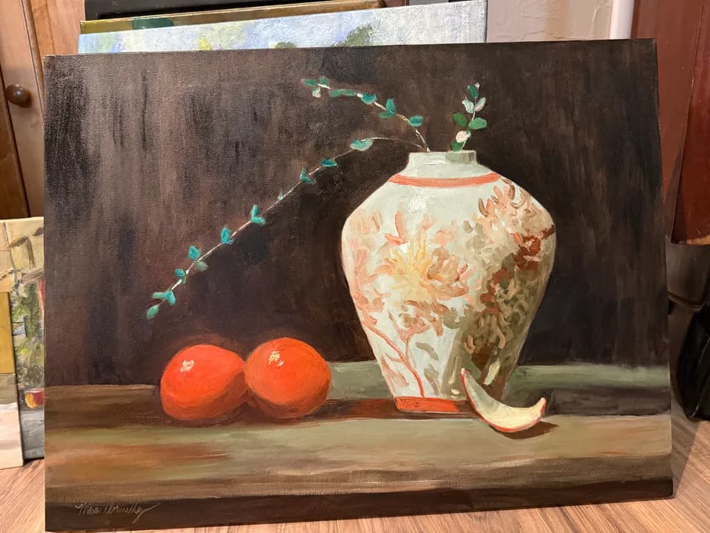 Vase with Oranges
