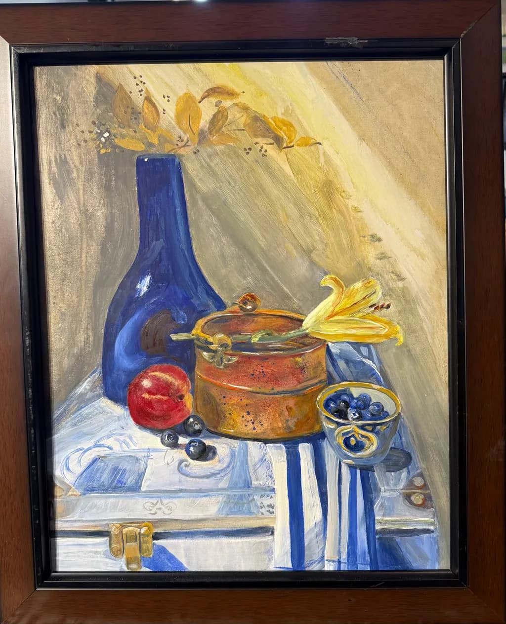 Blue Vase Still Life