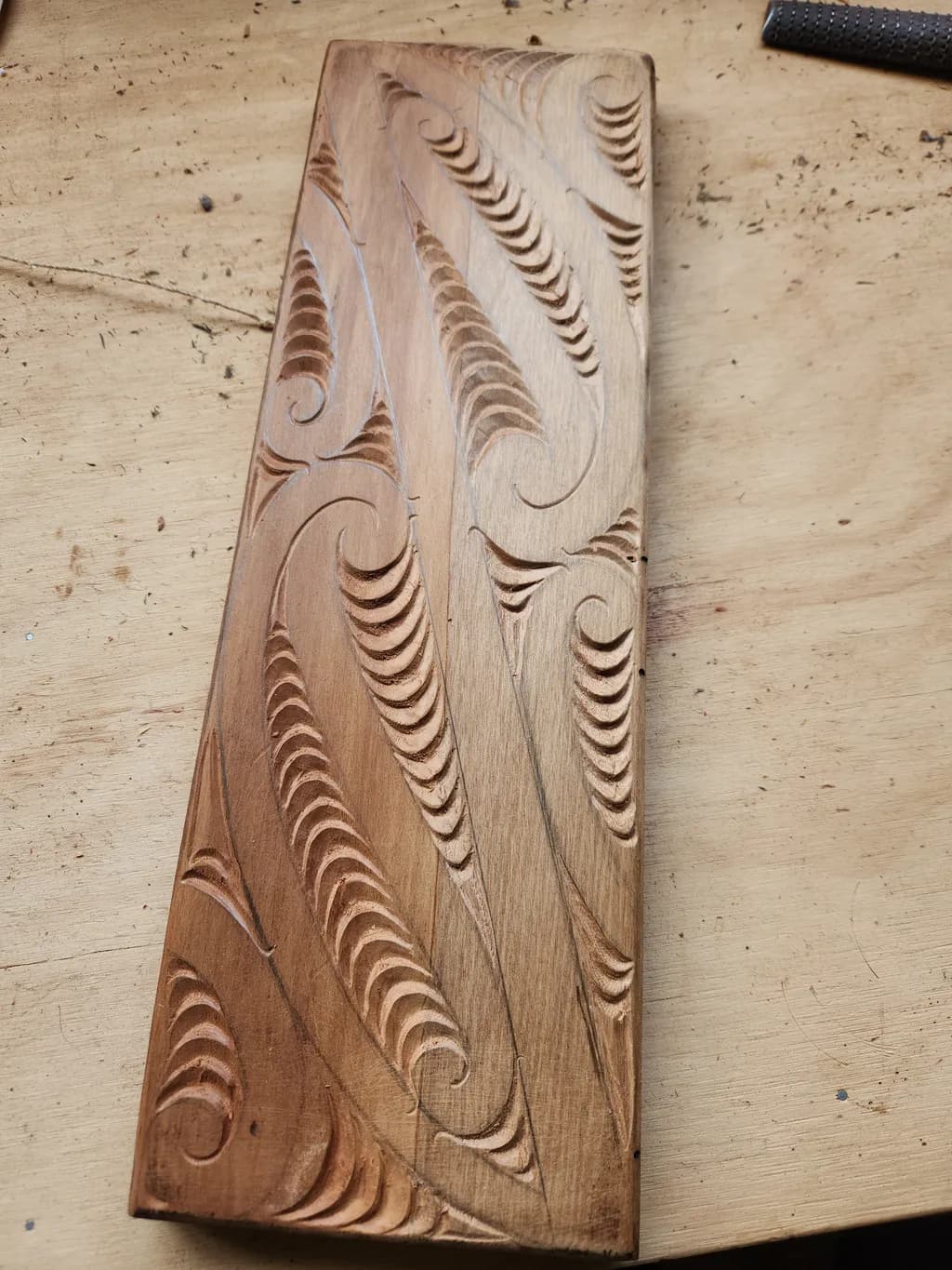 Carved Wood Panel