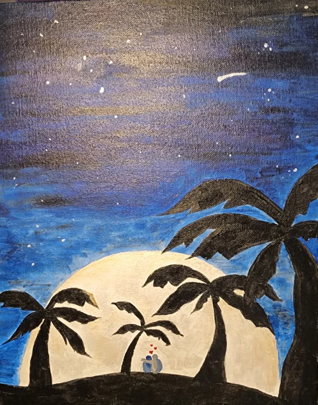 Moonlit Palm Night