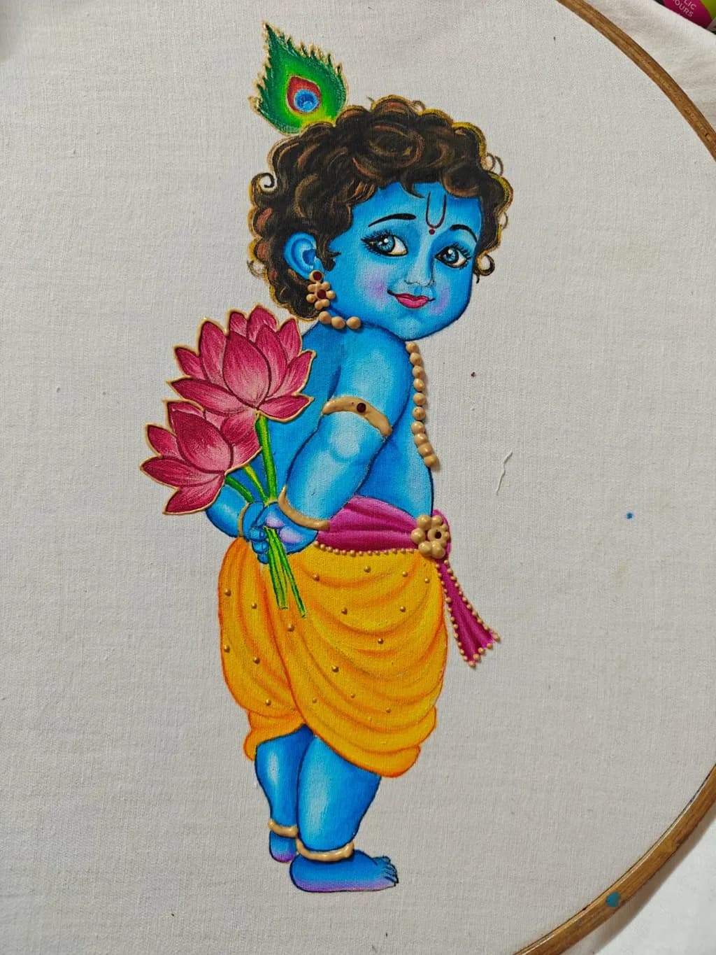 Krishna with Lotus