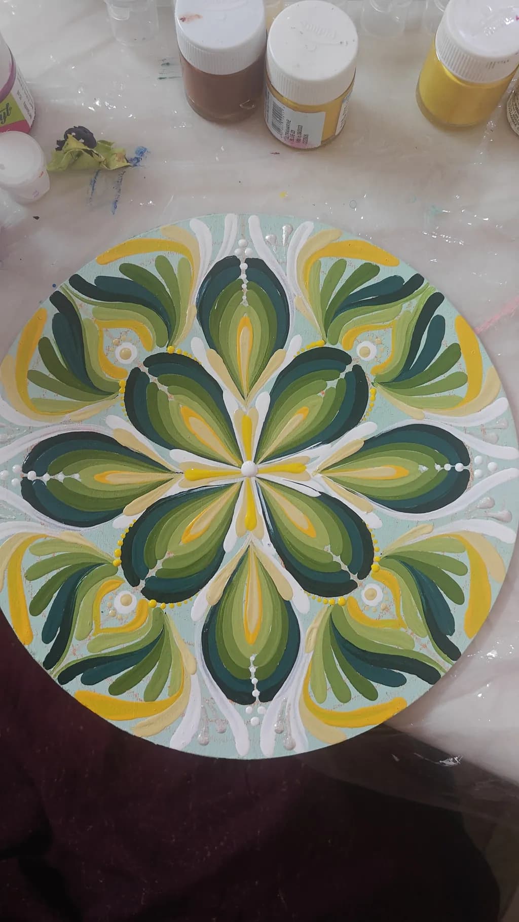 Green Petal Mandala