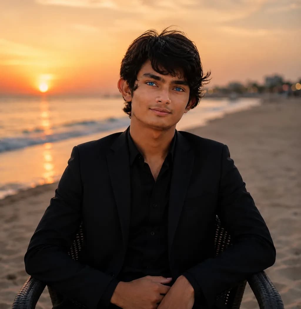 Beach Sunset Portrait