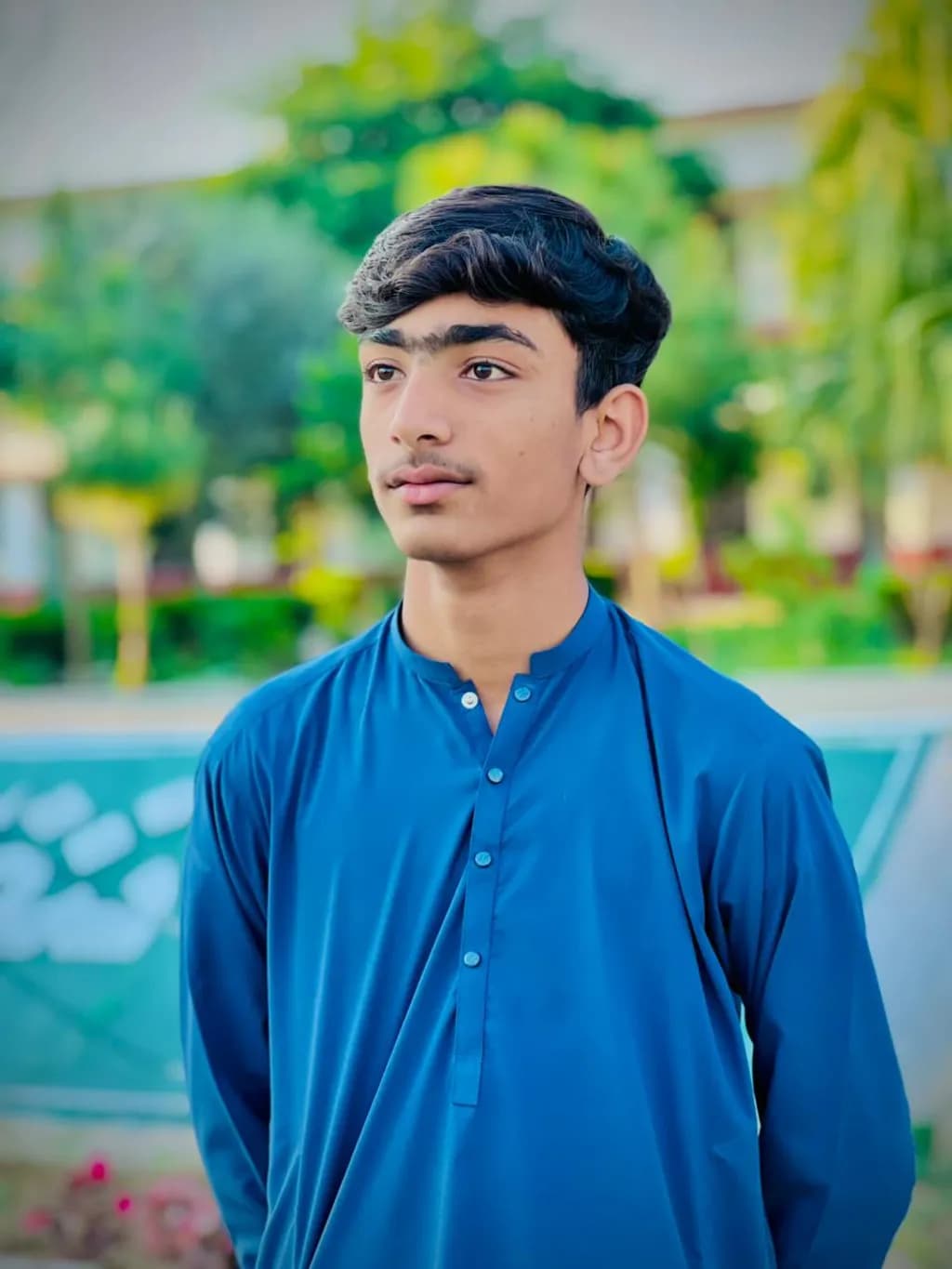 Blue Kurta Portrait