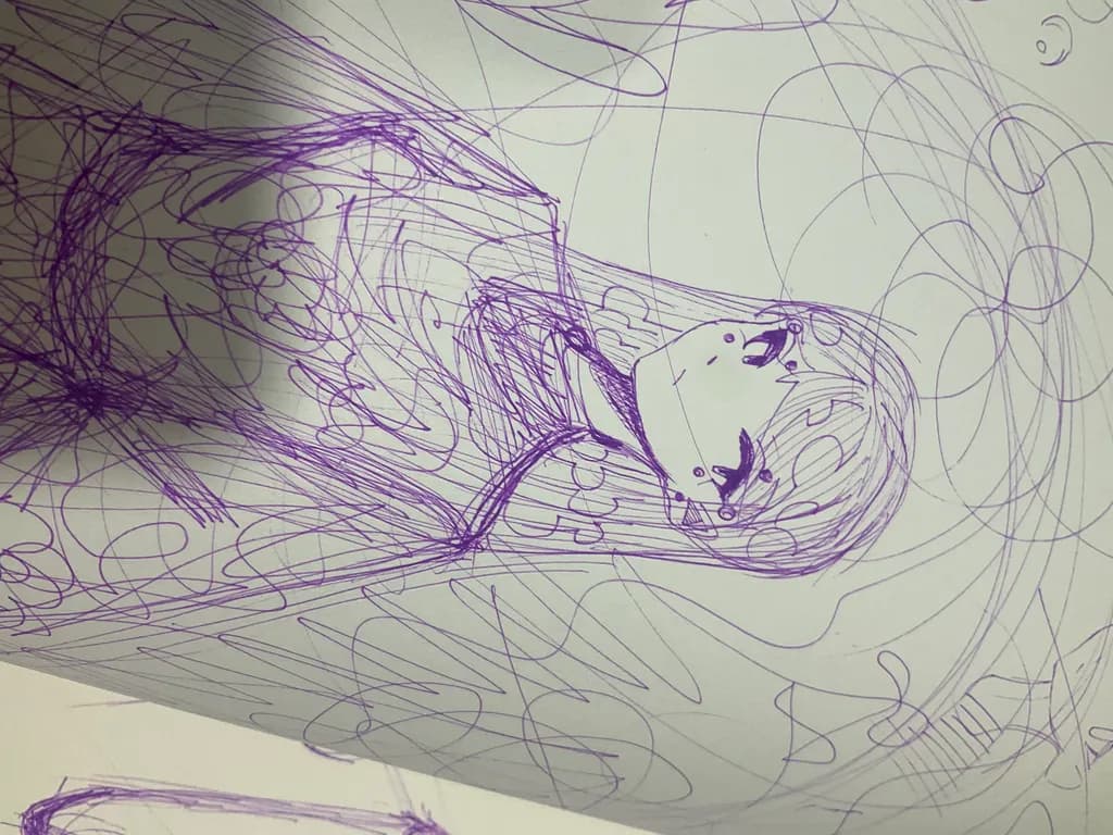Abstract Portrait Lines